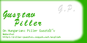 gusztav piller business card